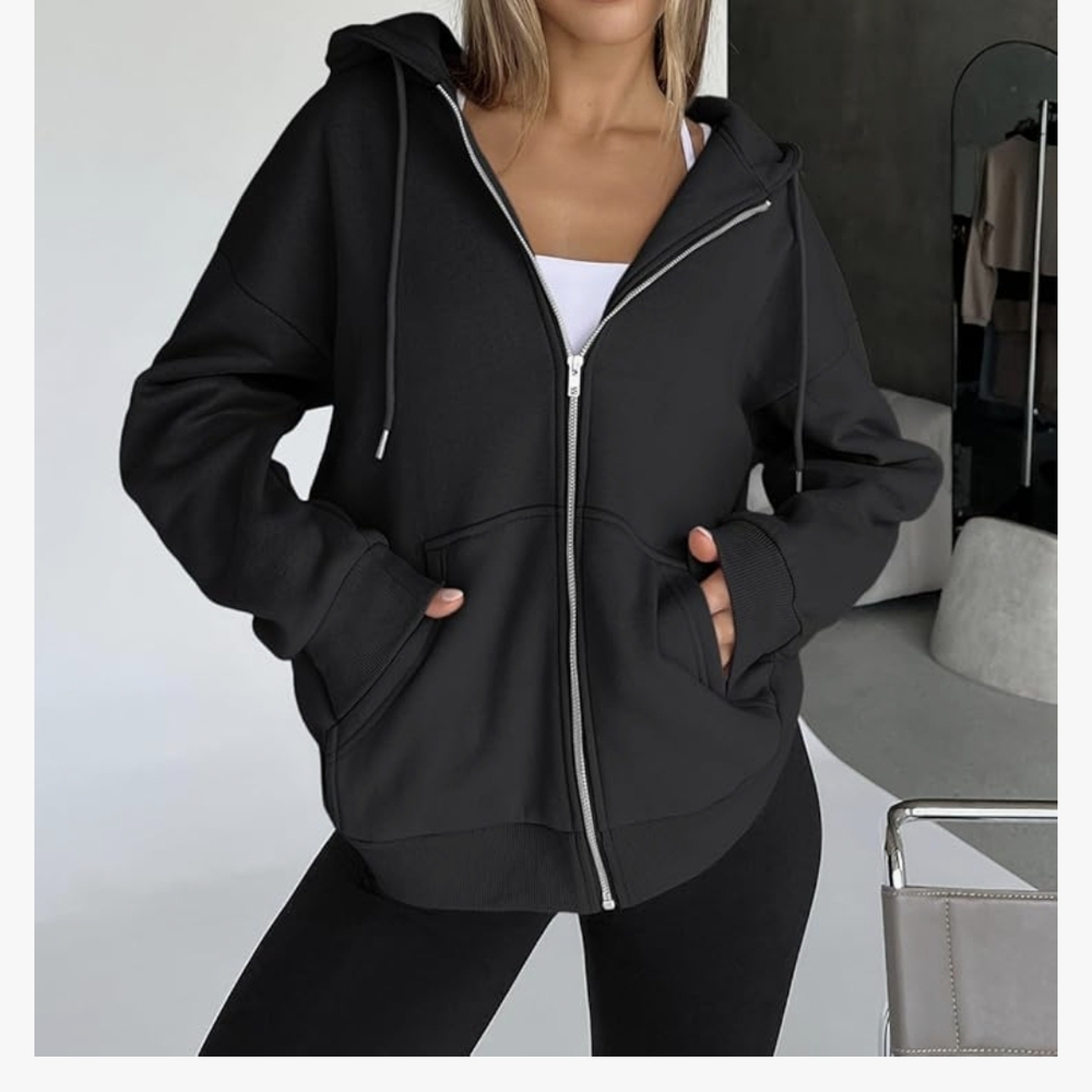 Black Oversized Sweatshirt SIZE M